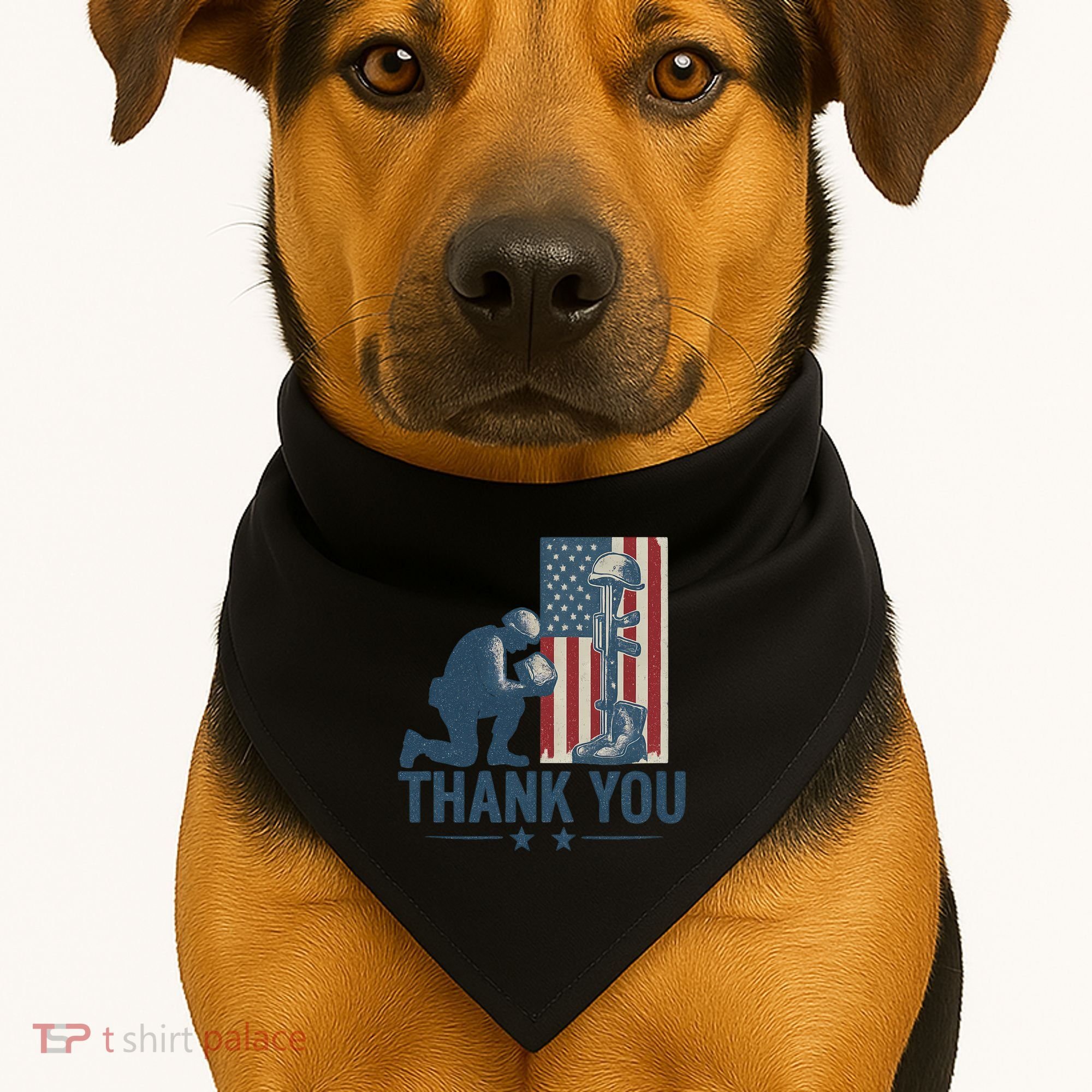Thank You USA-Made Doggie Bandana