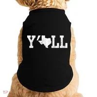 Texas Y'all Doggie Tank thumb 0
