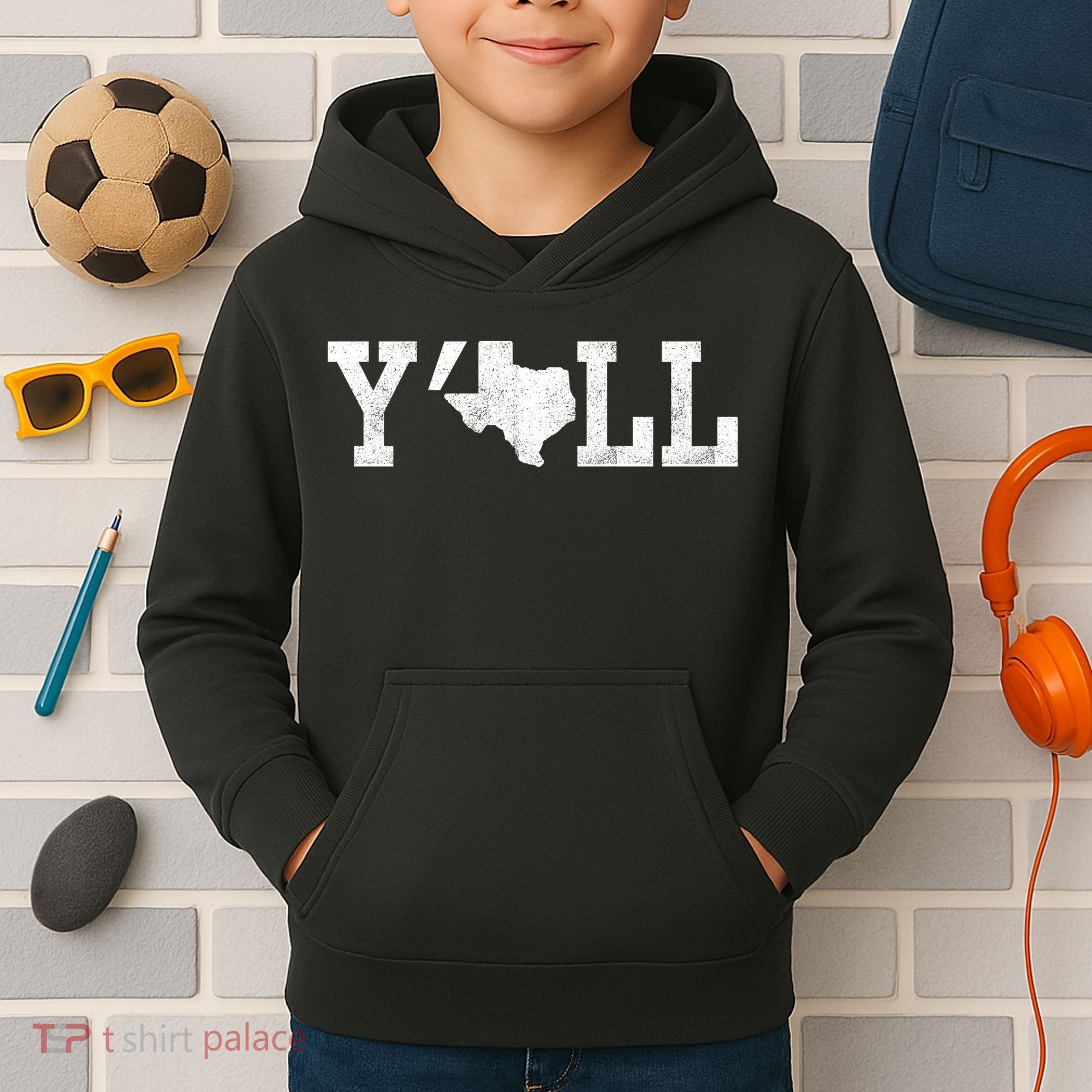 Texas Y'all Kids Hoodie