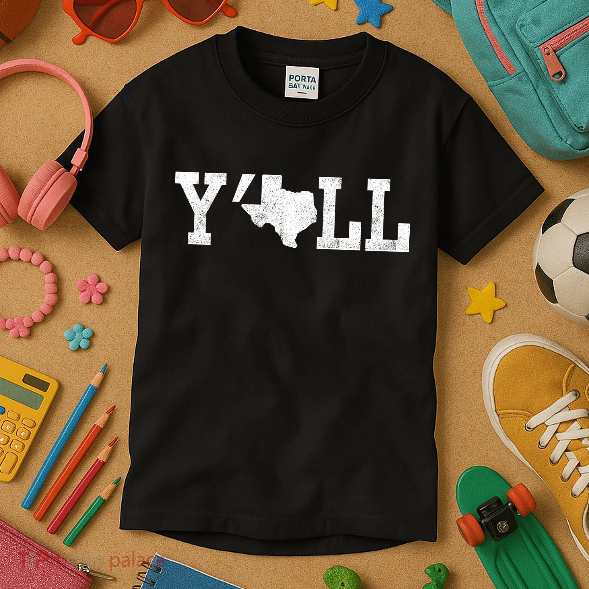 Texas Y'all Kids T-Shirt