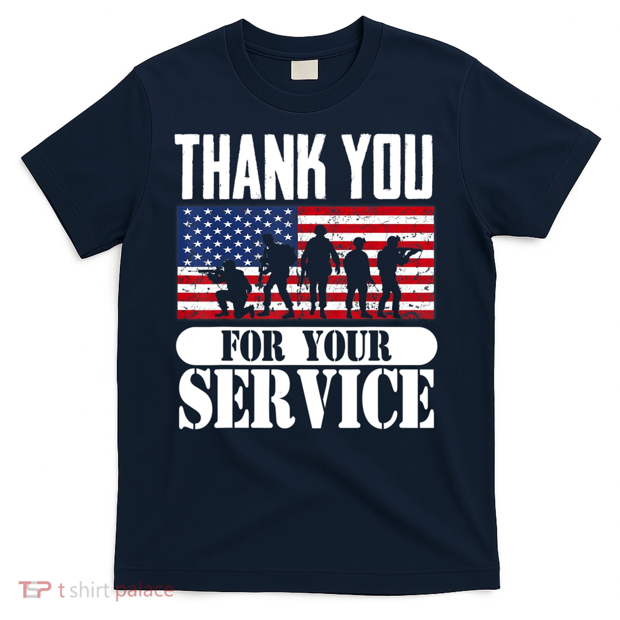 Thank You Veterans American Flag Patriotic Memorial Day T-Shirt