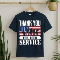 Thank You Veterans American Flag Patriotic Memorial Day T-Shirt thumb 2