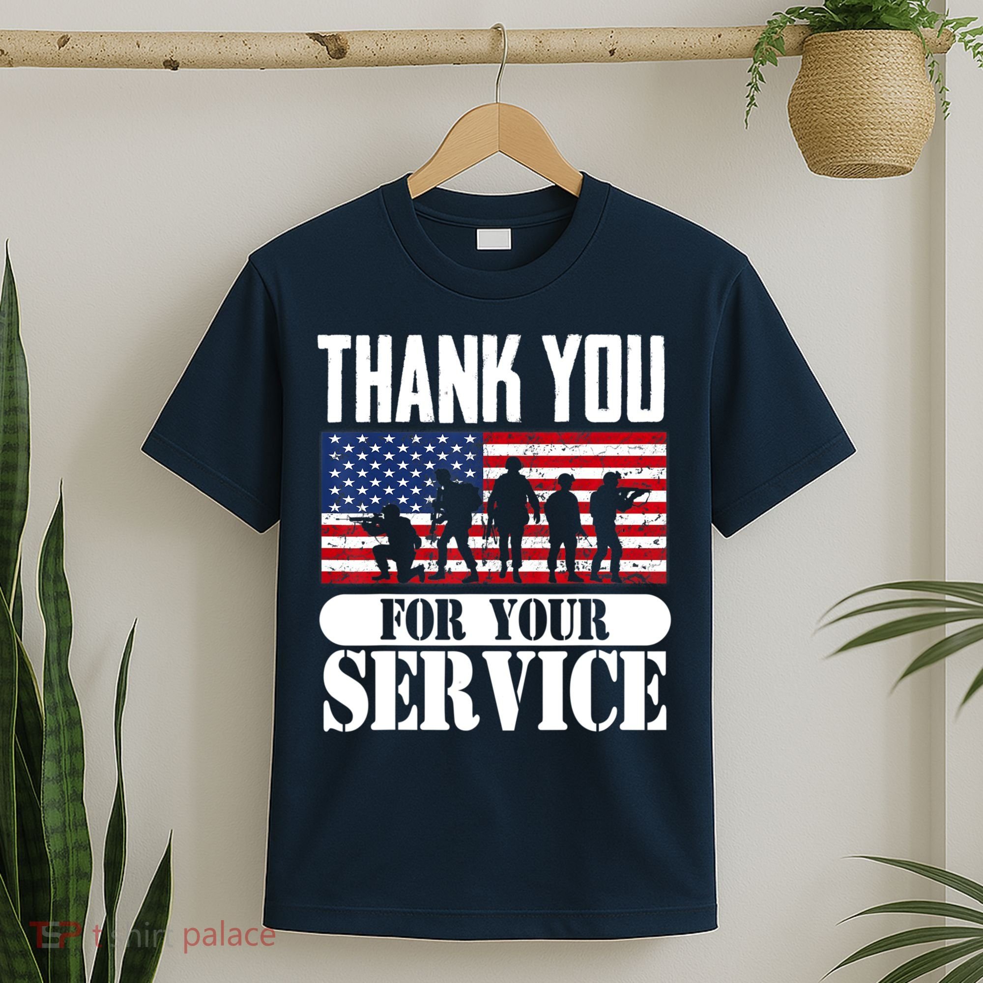 Thank You Veterans American Flag Patriotic Memorial Day T-Shirt