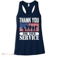 Thank You Veterans American Flag Patriotic Memorial Day Women's Tank Top thumb 0