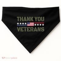Thank You Veterans USA-Made Doggie Bandana thumb 0