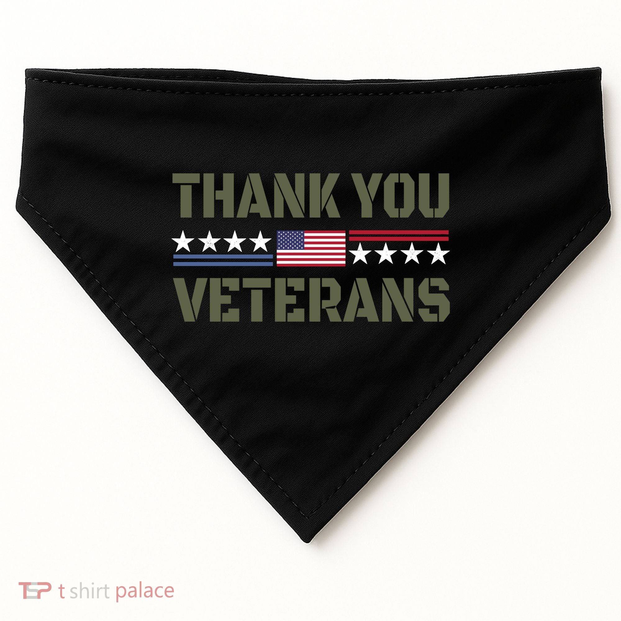 Thank You Veterans USA-Made Doggie Bandana