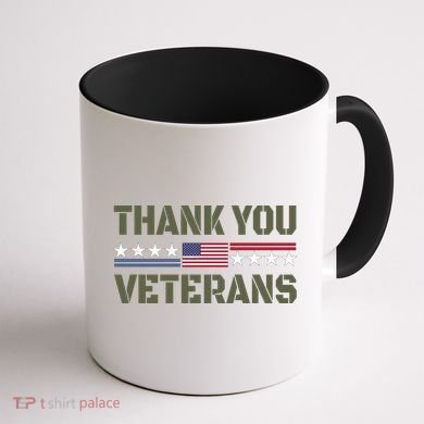 Thank You Veterans Coffee Mug back
