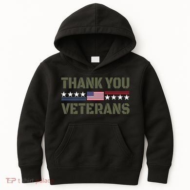 Thank You Veterans Kids Hoodie