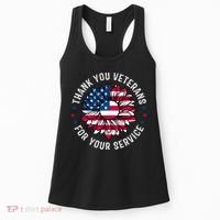 Thank You Veterans For You Service Usa Floral Women's Tank Top thumb 0