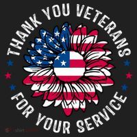 Thank You Veterans For You Service Usa Floral Hat thumb 2