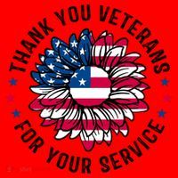 Thank You Veterans For You Service Usa Floral Santa Hat thumb 1