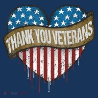 Thank You Veterans Day American Flag Heart Military Army T-Shirt thumb 7