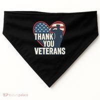 Thank You Veterans USA-Made Doggie Bandana thumb 0