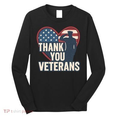 Thank You Veterans Long Sleeve Shirt