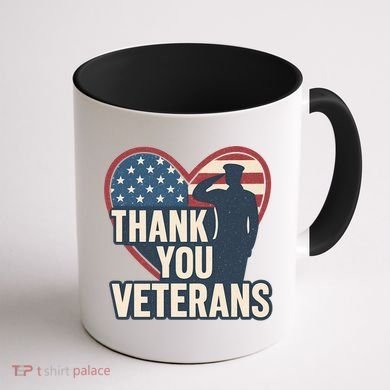 Thank You Veterans Coffee Mug back