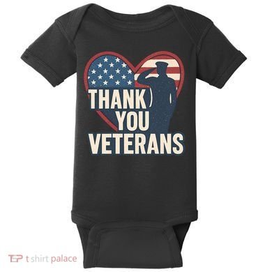 Thank You Veterans Baby Bodysuit