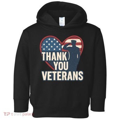 Thank You Veterans Toddler Hoodie