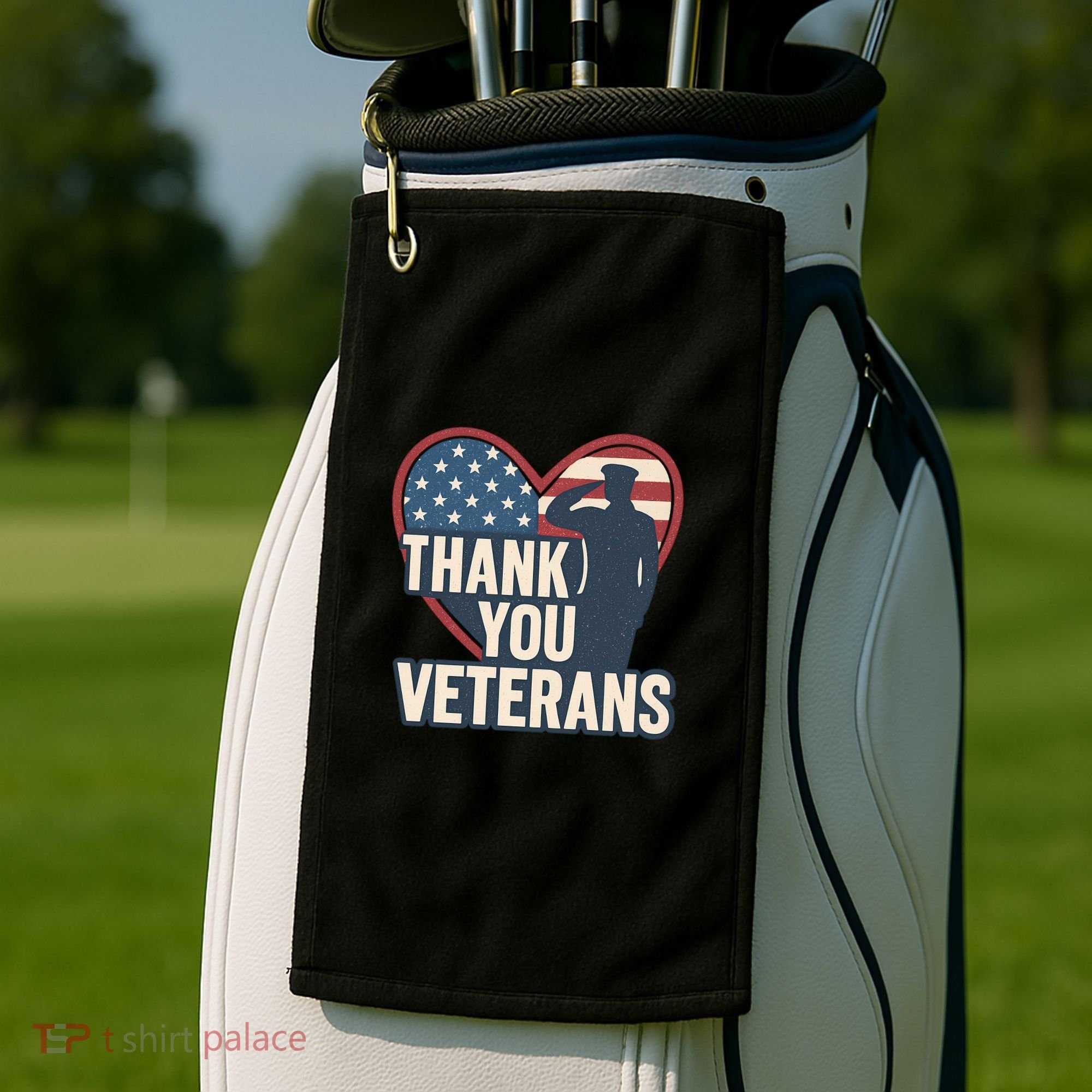 Thank You Veterans Golf Towel