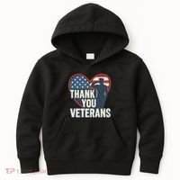 Thank You Veterans Kids Hoodie thumb 0