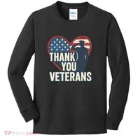 Thank You Veterans Kids Long Sleeve Shirt thumb 0