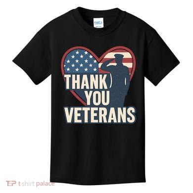 Thank You Veterans Kids T-Shirt