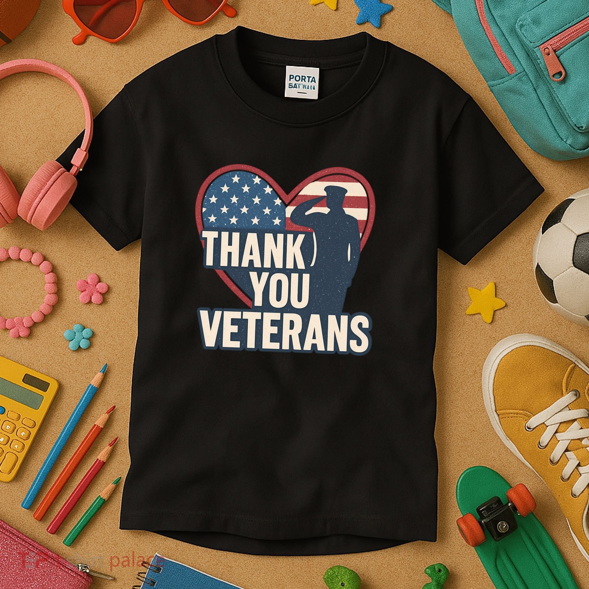 Thank You Veterans Kids T-Shirt
