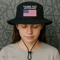 Thank You Veterans For Veterans Day Gift Bucket Hat thumb 3