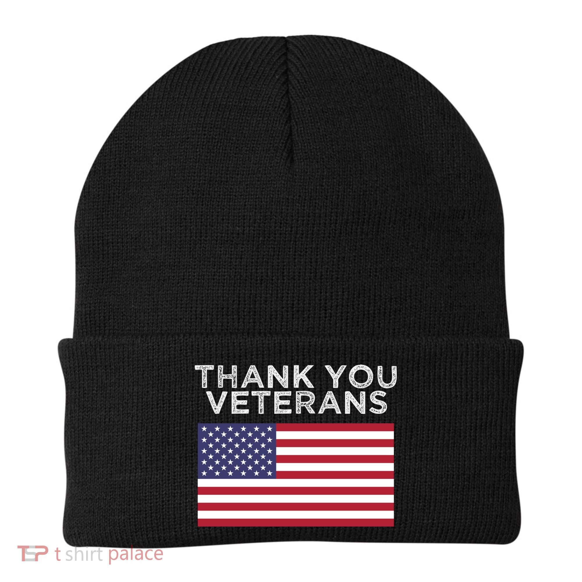 Thank You Veterans For Veterans Day Gift Beanie