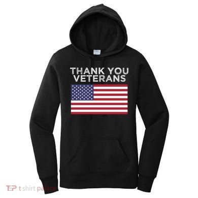 Thank You Veterans For Veterans Day Gift Women's Hoodie