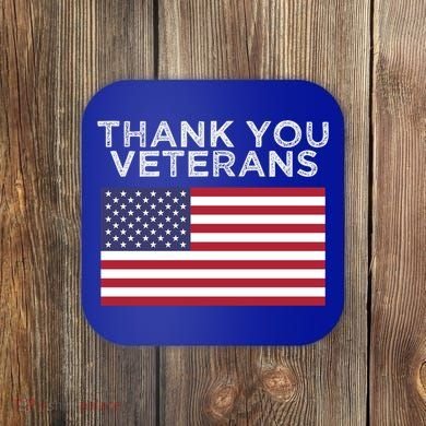 Thank You Veterans For Veterans Day Gift Coaster