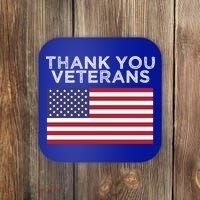Thank You Veterans For Veterans Day Gift Coaster thumb 0