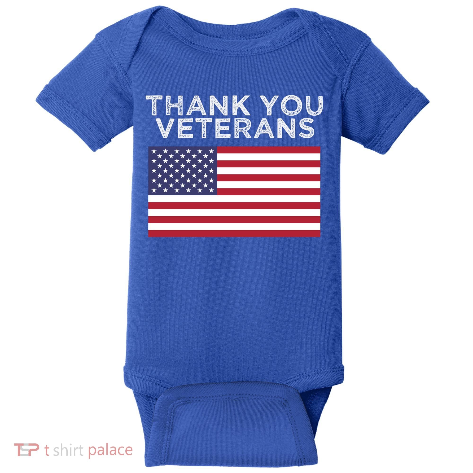 Thank You Veterans For Veterans Day Gift Baby Bodysuit
