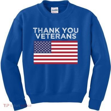 Thank You Veterans For Veterans Day Gift Kids Sweatshirt