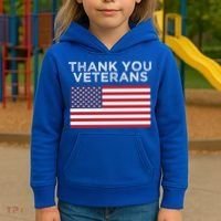 Thank You Veterans For Veterans Day Gift Kids Hoodie thumb 3