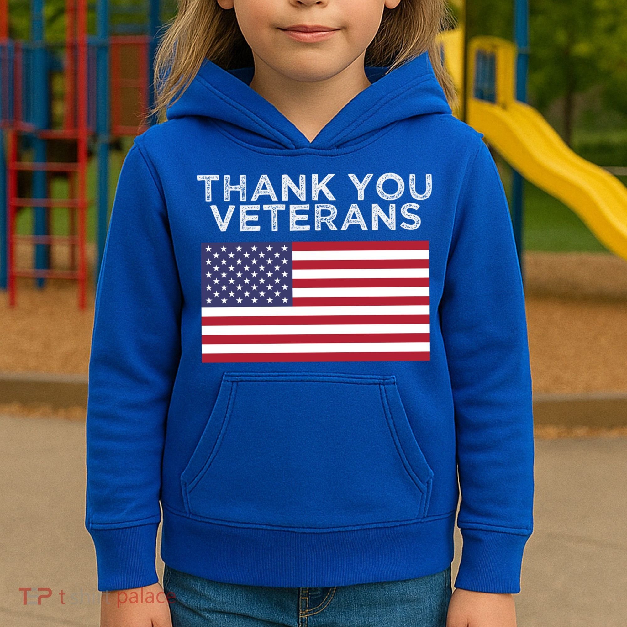 Thank You Veterans For Veterans Day Gift Kids Hoodie