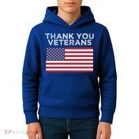 Thank You Veterans For Veterans Day Gift Kids Hoodie thumb 4
