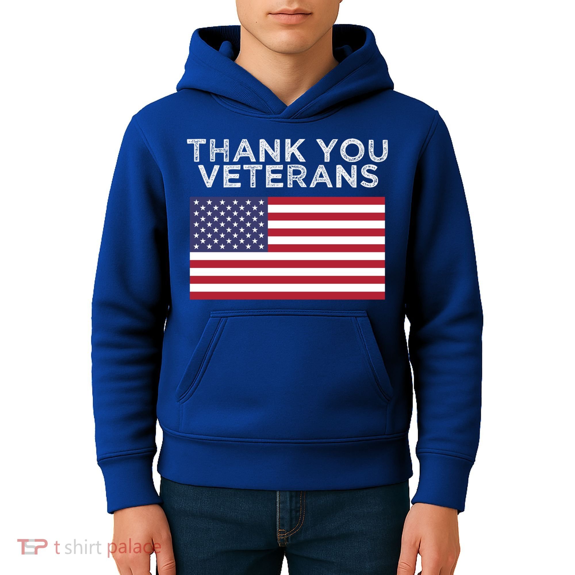 Thank You Veterans For Veterans Day Gift Kids Hoodie