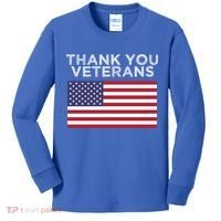 Thank You Veterans For Veterans Day Gift Kids Long Sleeve Shirt thumb 0