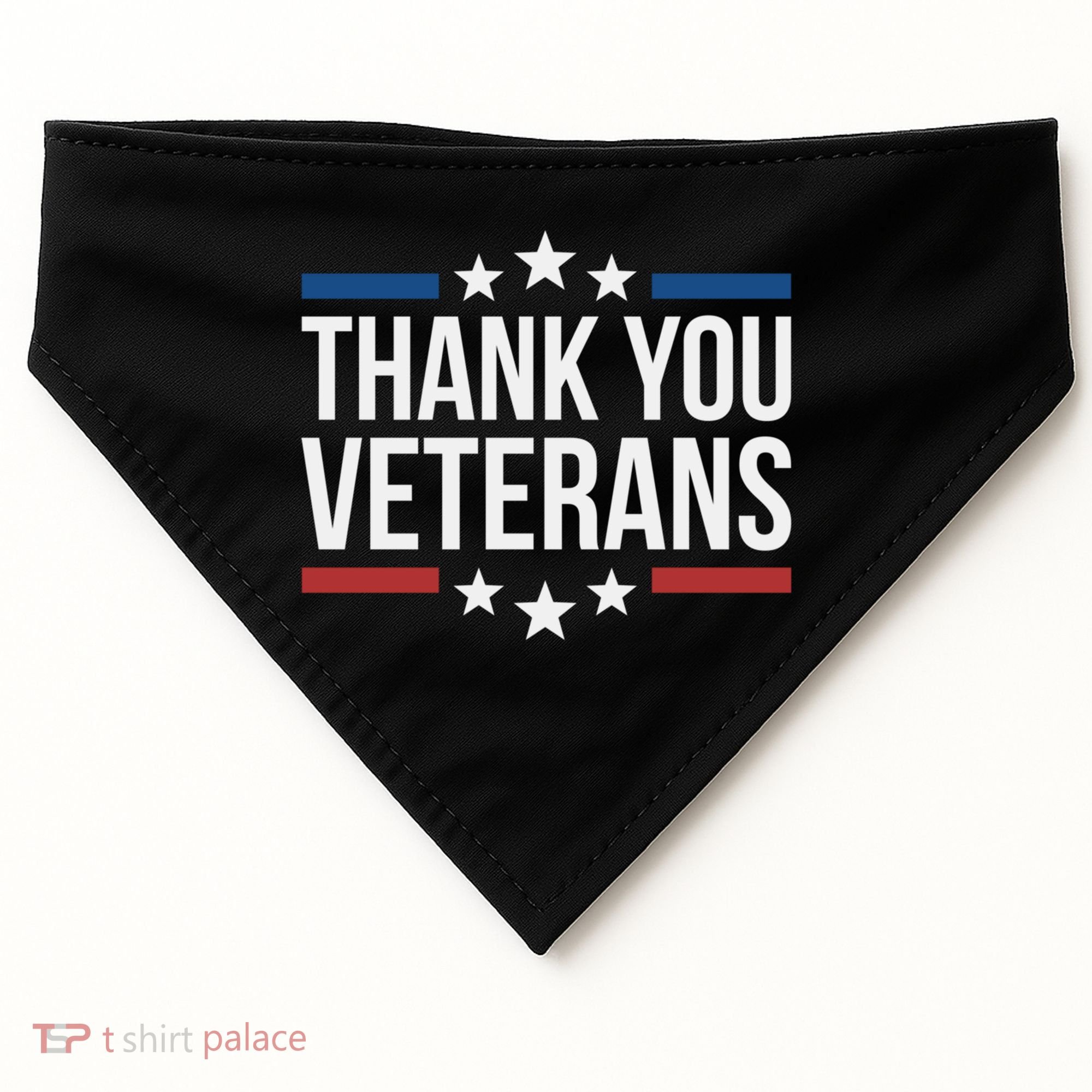 Thank You Veterans Gift USA-Made Doggie Bandana