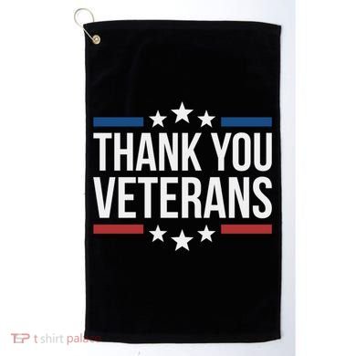 Thank You Veterans Gift Golf Towel