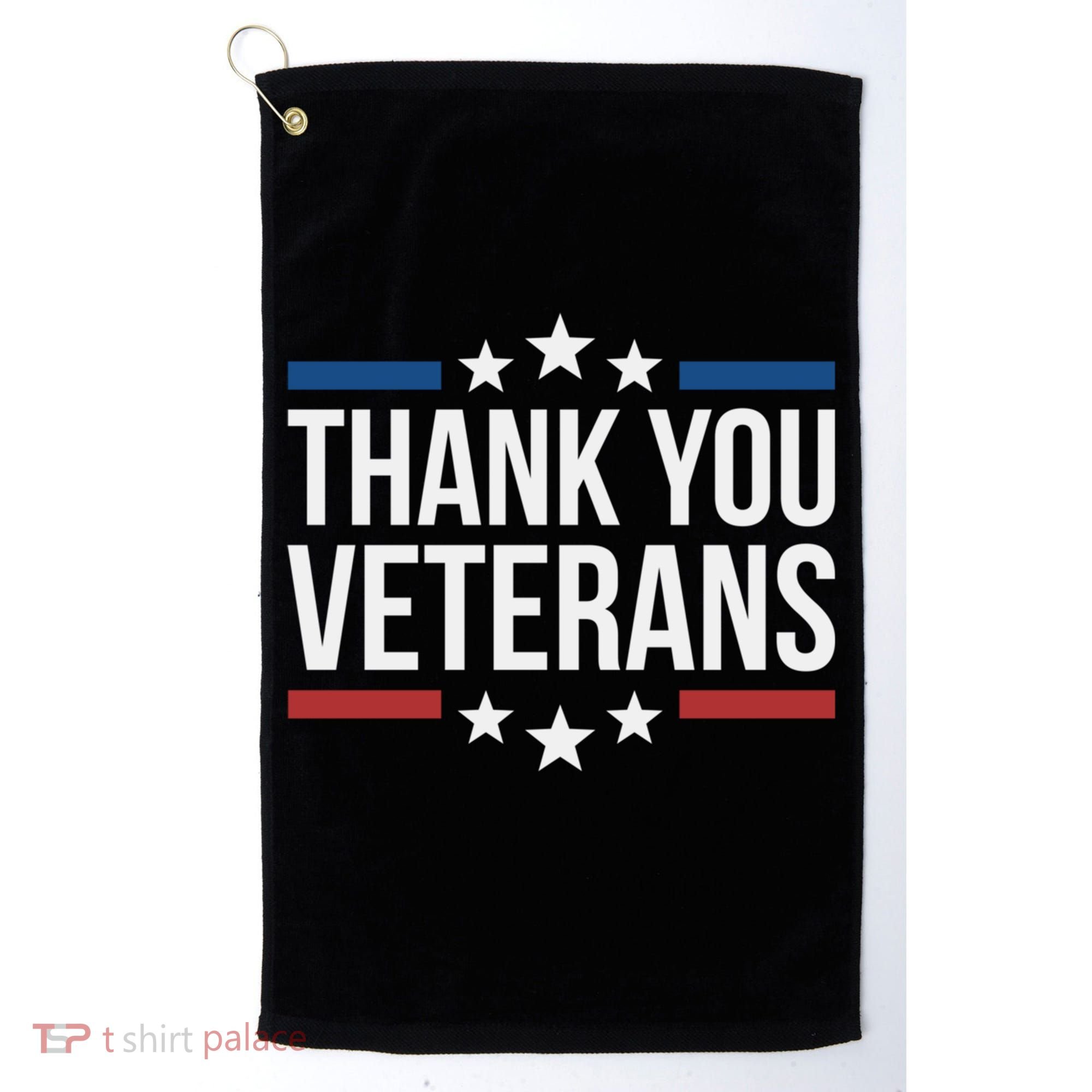 Thank You Veterans Gift Golf Towel