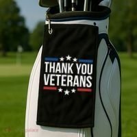 Thank You Veterans Gift Golf Towel thumb 2