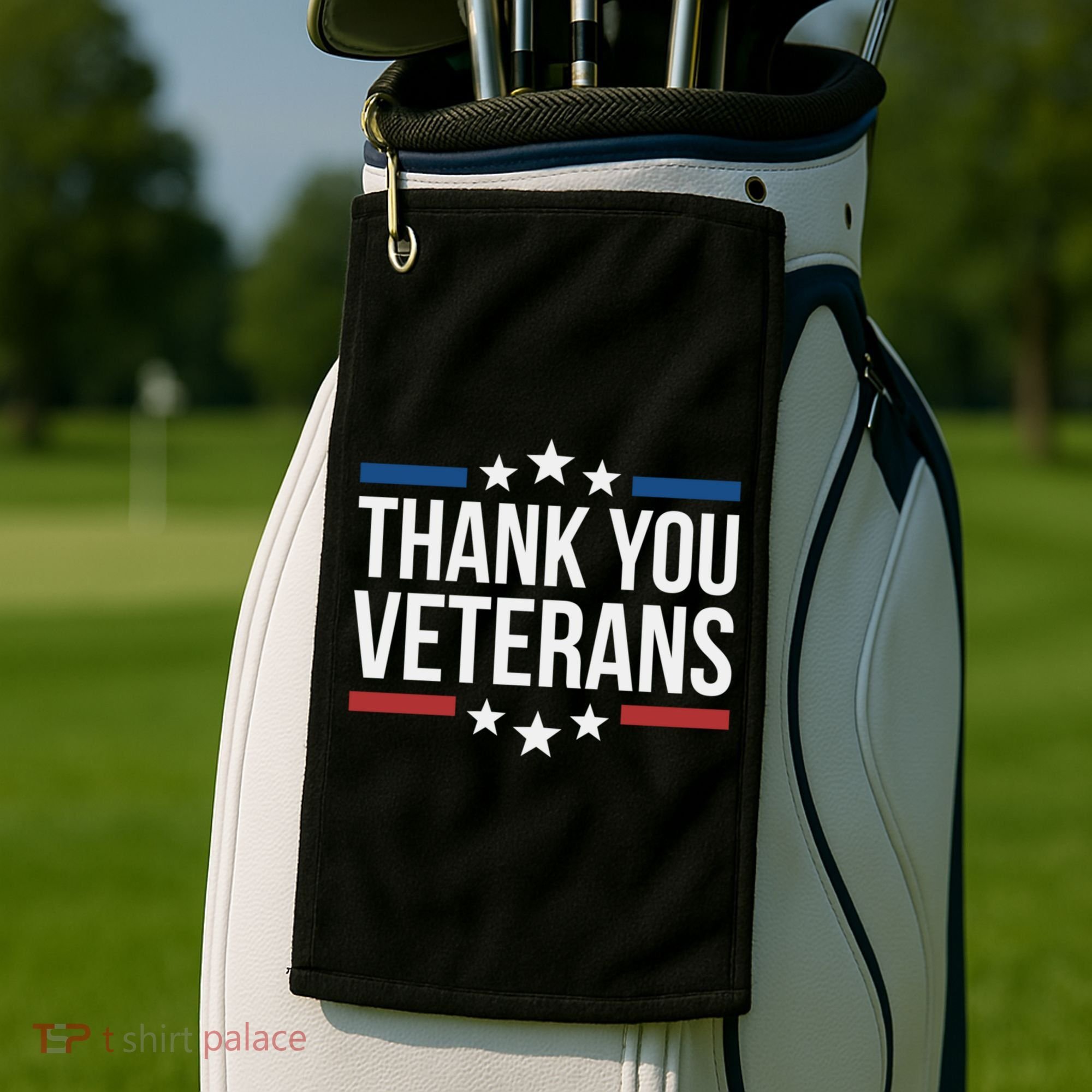 Thank You Veterans Gift Golf Towel