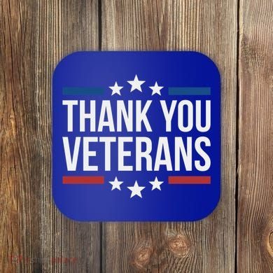 Thank You Veterans Gift Coaster