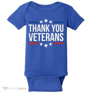 Thank You Veterans Gift Baby Bodysuit