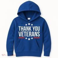 Thank You Veterans Gift Kids Hoodie thumb 0