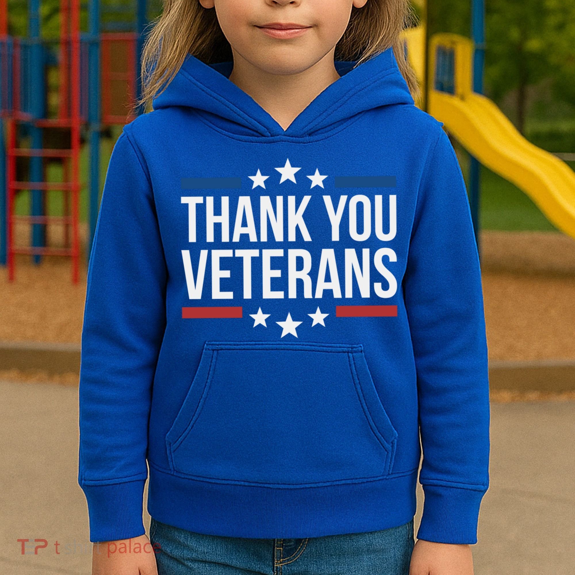 Thank You Veterans Gift Kids Hoodie