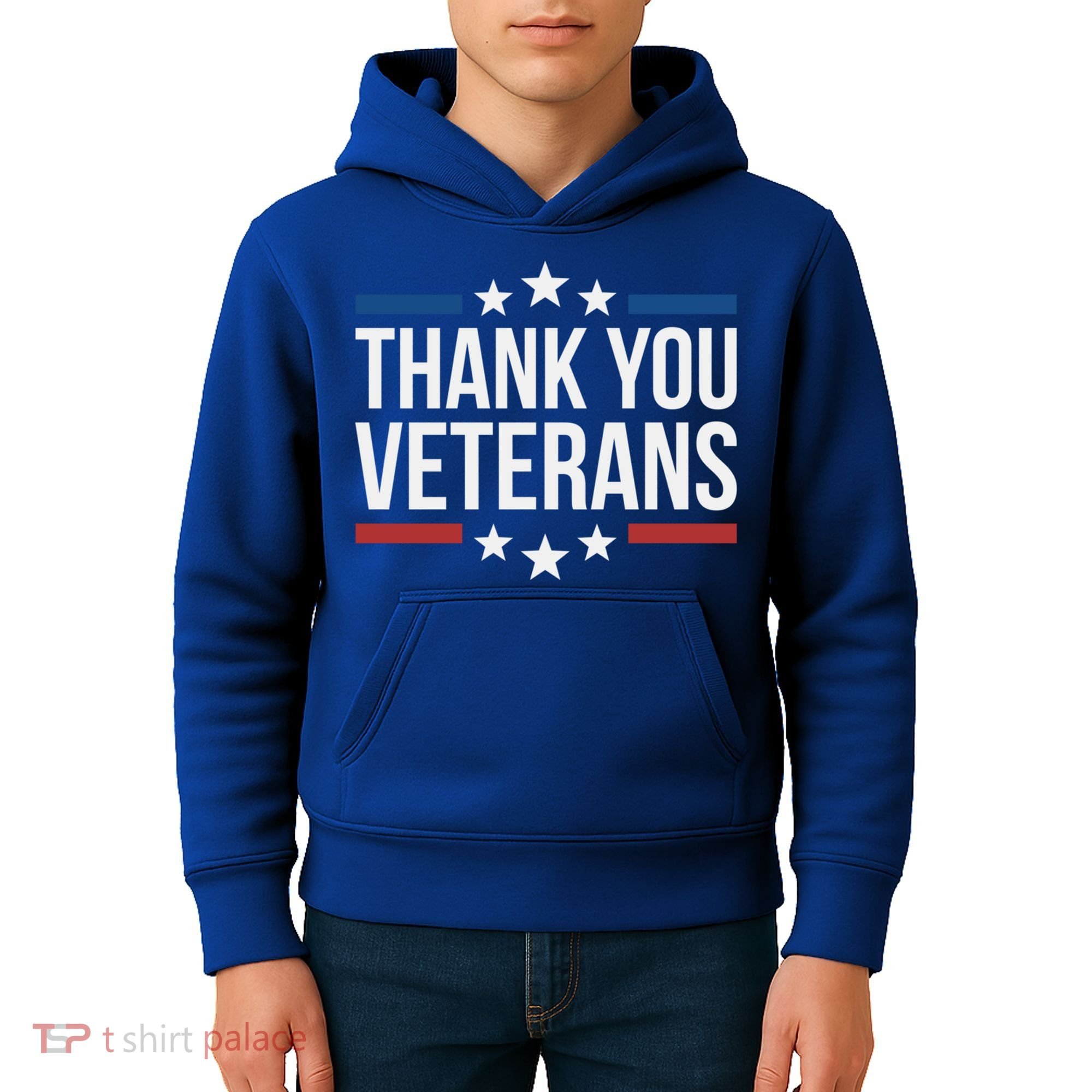 Thank You Veterans Gift Kids Hoodie