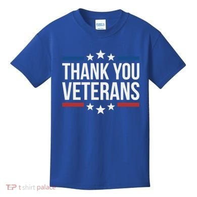 Thank You Veterans Gift Kids T-Shirt