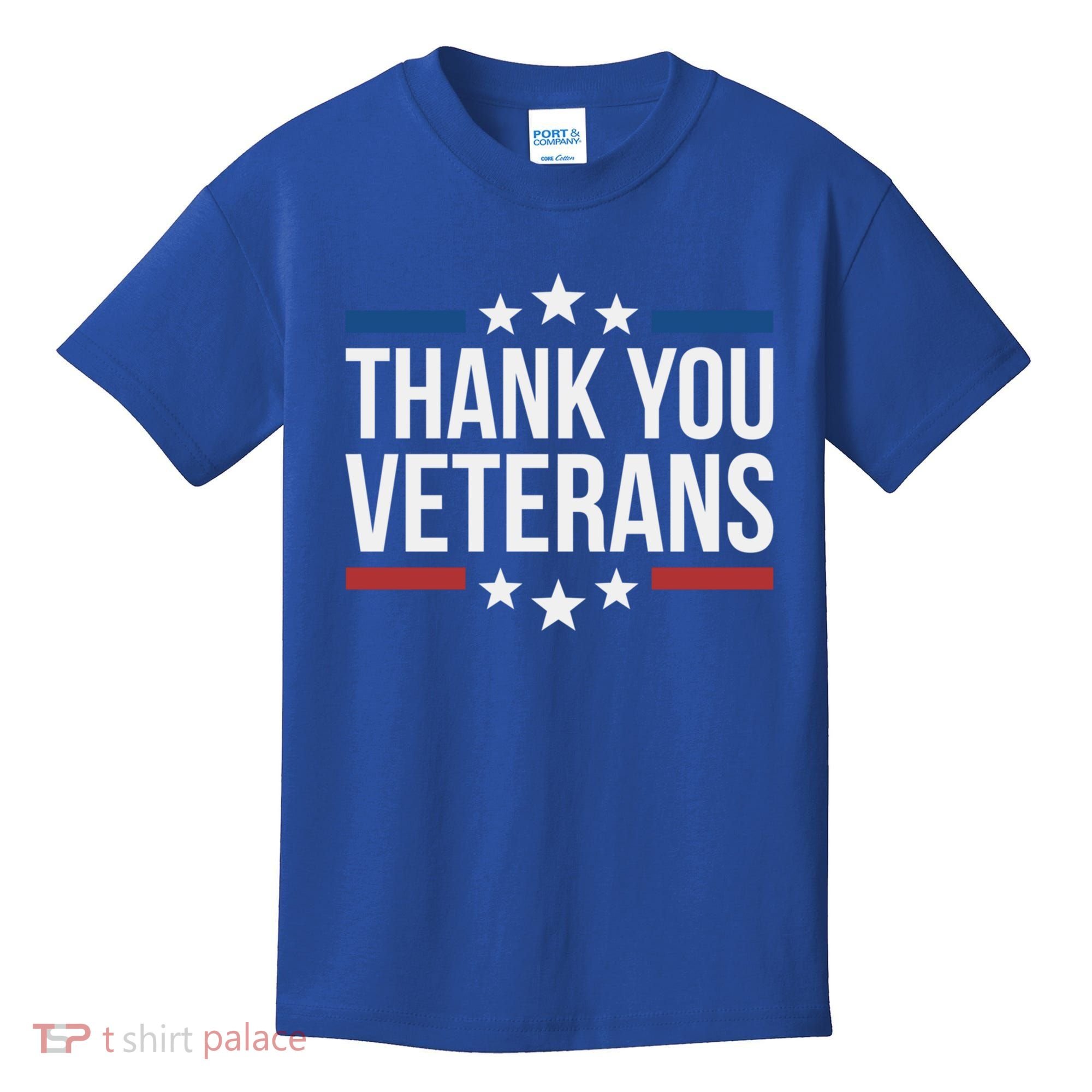 Thank You Veterans Gift Kids T-Shirt